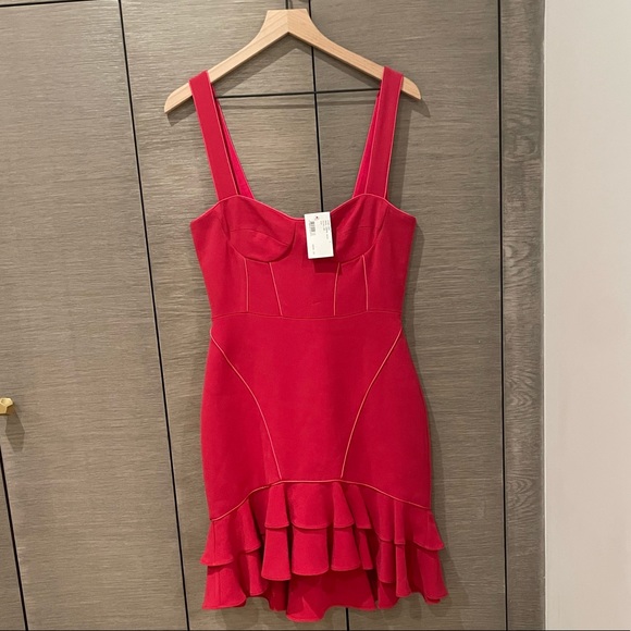 Jonathan Simkhai ruffle hem bustier dress - Picture 5 of 8